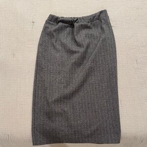 Weekend Max Mara Charcoal Pencil Skirt